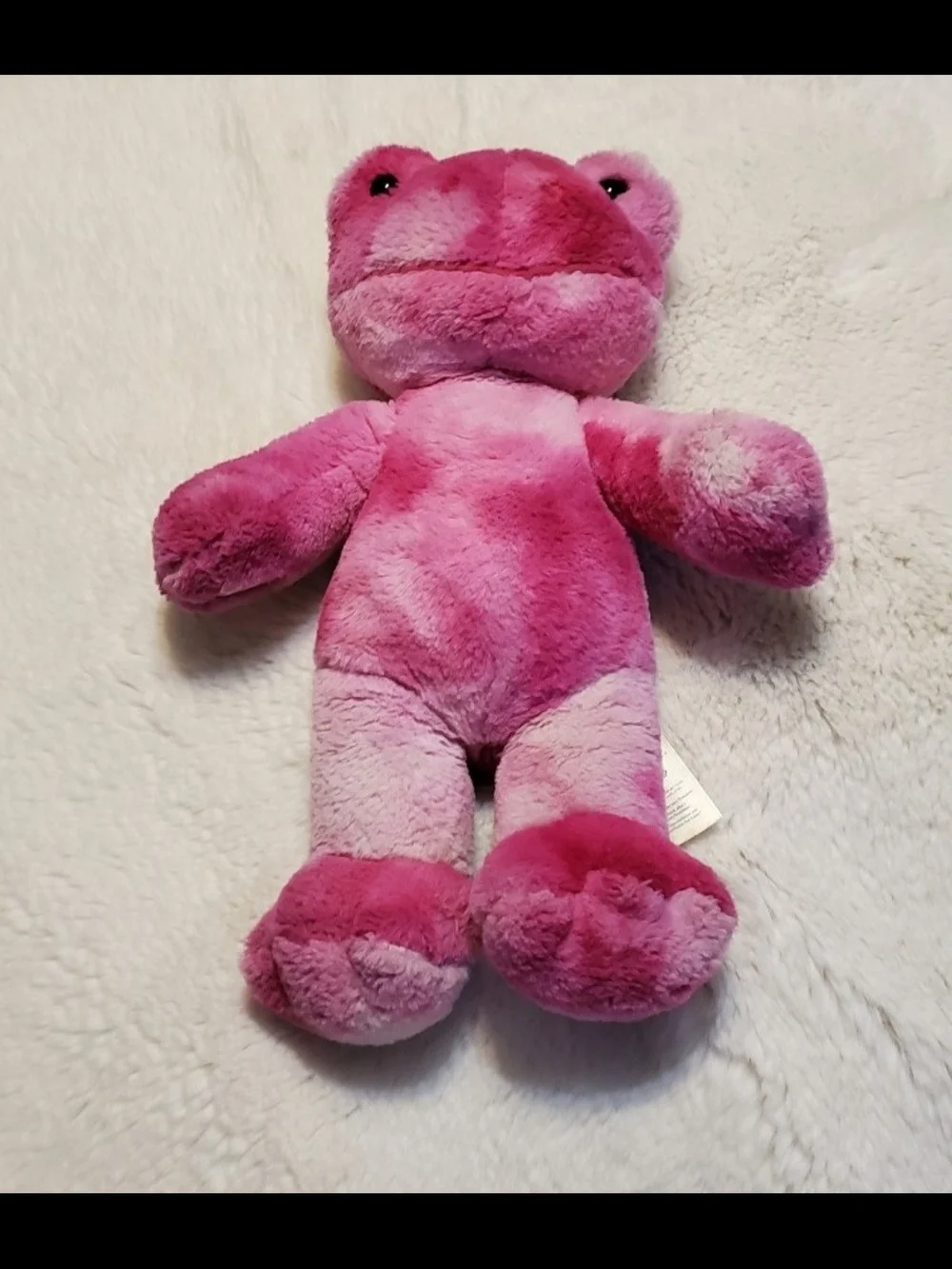Build-A-Bear Pink Tie Dye Frog Plush